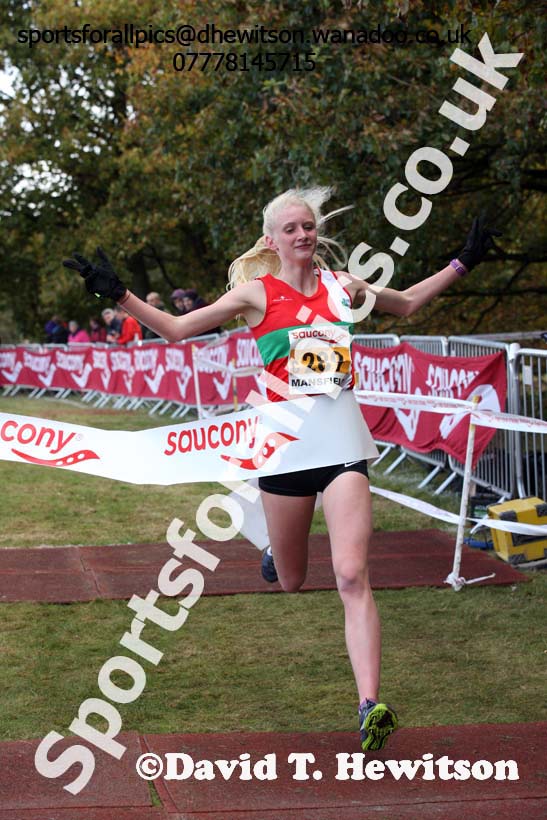 Womens under-17s, 2016 National Cross Cpuntry Relays, Berry Hill Park, Mansfield. Photo: David T. Hewitson/Sports for All Pics